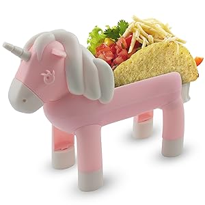 taco holder taco stand plate divider unicorn gifts for girls under 5 party supplies mexican cuisine