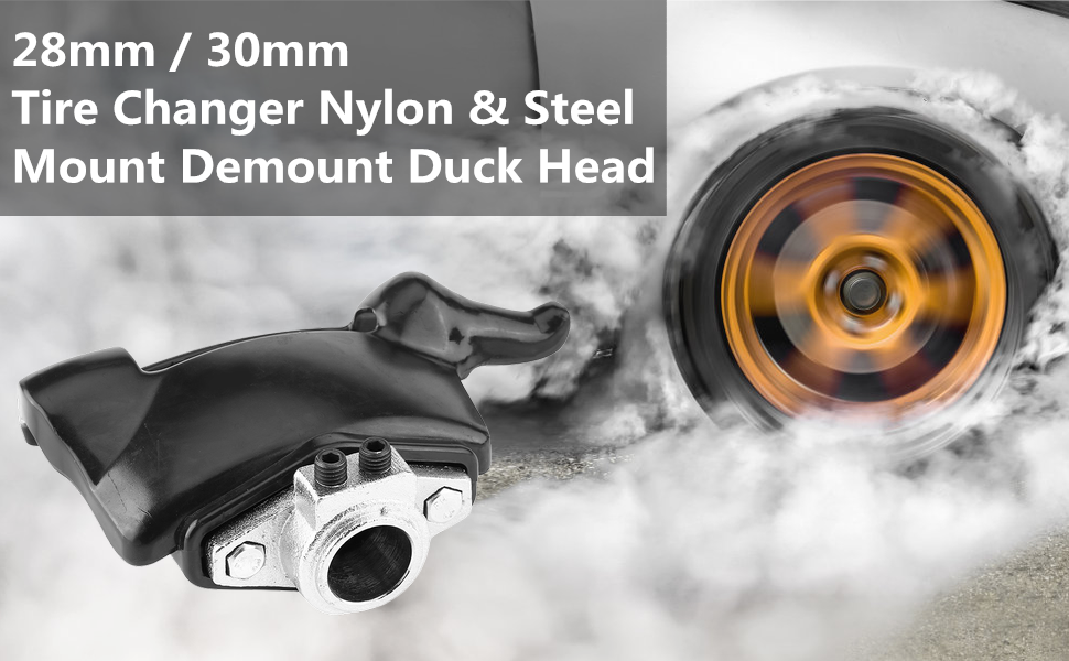 Acouto Tire Changer Duck Head 30mm Nylon Plastic Tire