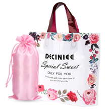 with gift box and bag