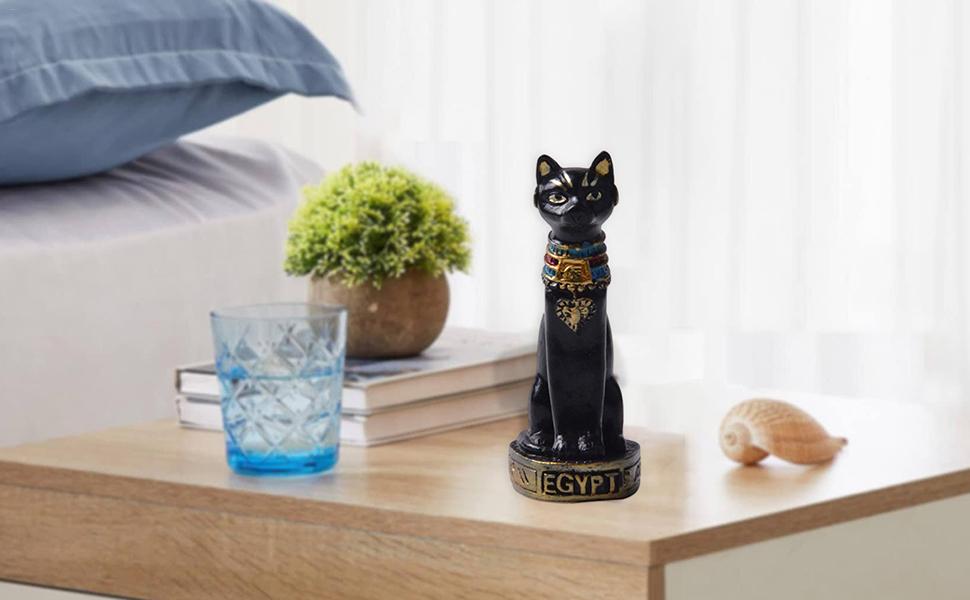 Amazon.co.jp: エジプトの猫の置物 - エジプトの子猫の女神の