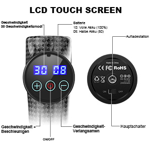 Pistola de masaje muscular.