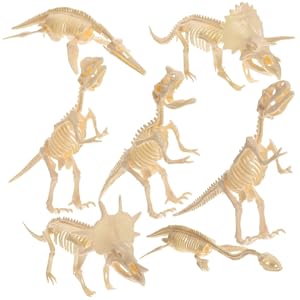 Amazon.co.jp: FELTECHELECTR 7個 恐竜の骨格のおもちゃ 恐竜