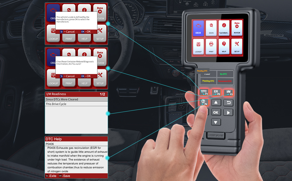 ThinkScan Auto Scanner OBD2 Automotive Tool Diagnostic OBD 2 Code Reader Scaner Automotivo OBD