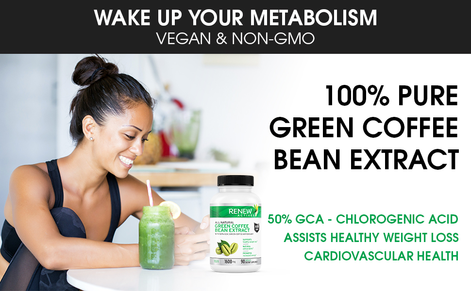 Renew Actives (Double Strength) Coffee Bean Extract Contains 800mg of