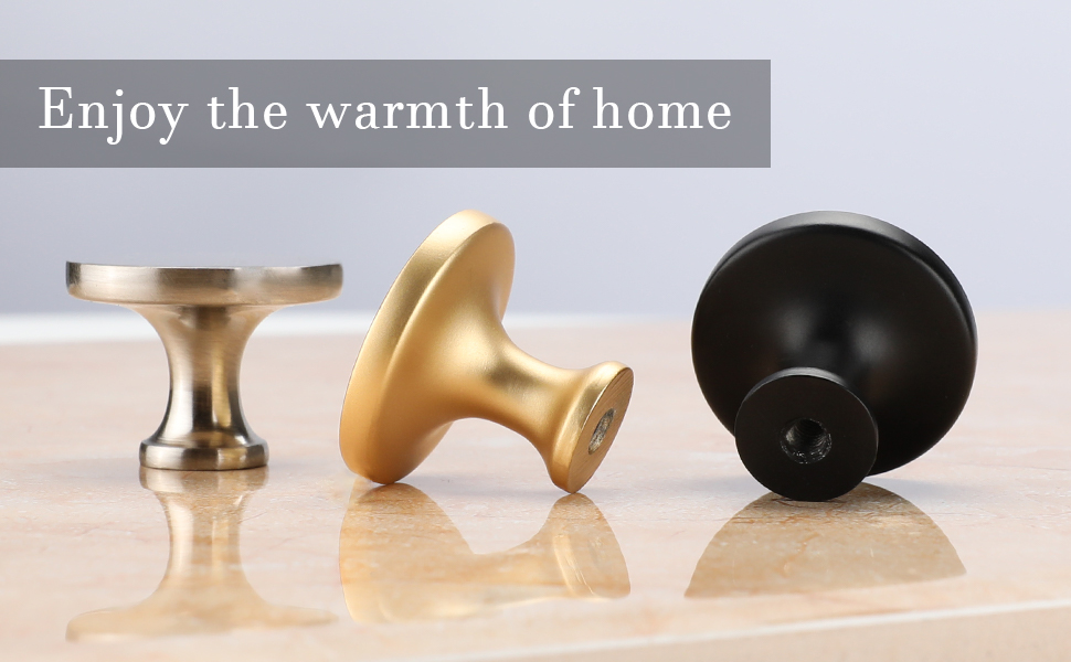 Peaha 10Pack Black Knobs for Kitchen Drawer Knobs PH9189BK