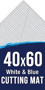 White and Blue Cutting Mat