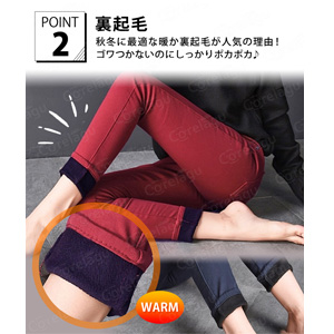 ストレッチ 裏起毛 美尻 柔らか