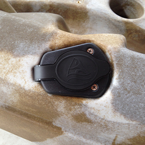 Kayak fishing flush mount rod holder