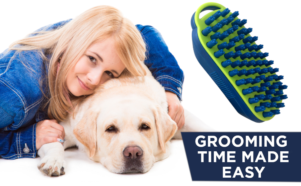 dog brush massage grooming bathtime bath bonza