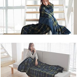 Amazon｜Blue Giraffe ひざ掛け 膝掛け ひざかけ ブランケット