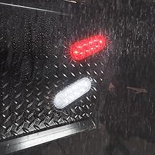 4pc 6" 10-LED Oval Tail Light Combo Kit waterproof.