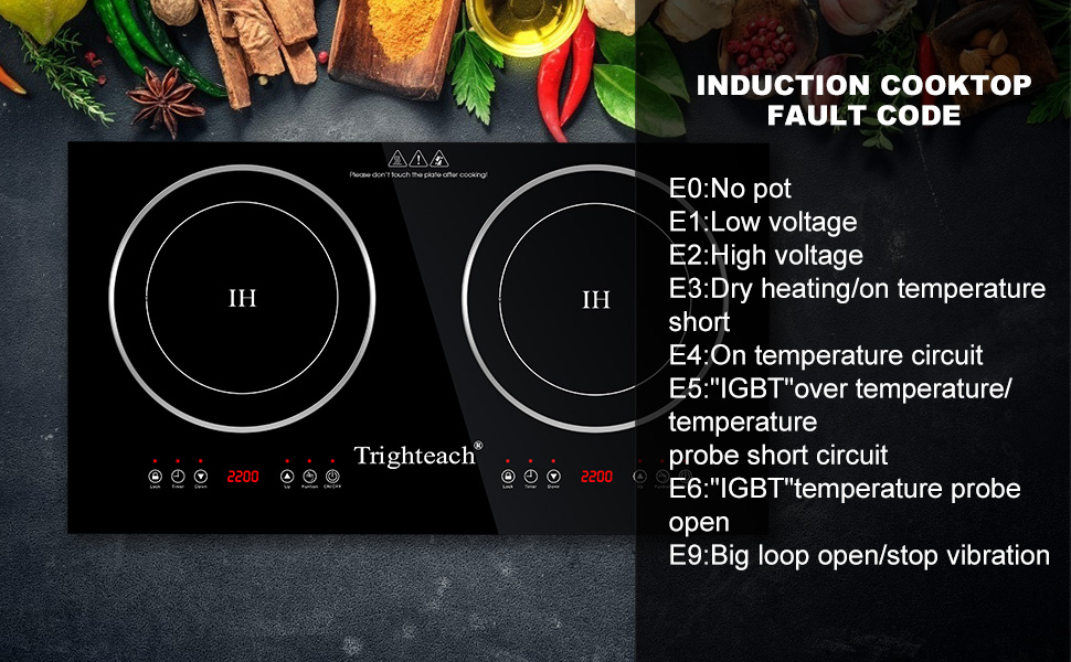 Amazon Com Trighteach Portable Induction Cooktop Double