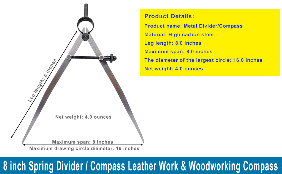 DL01P Dagger Tools 12 Wing Divider Scribe