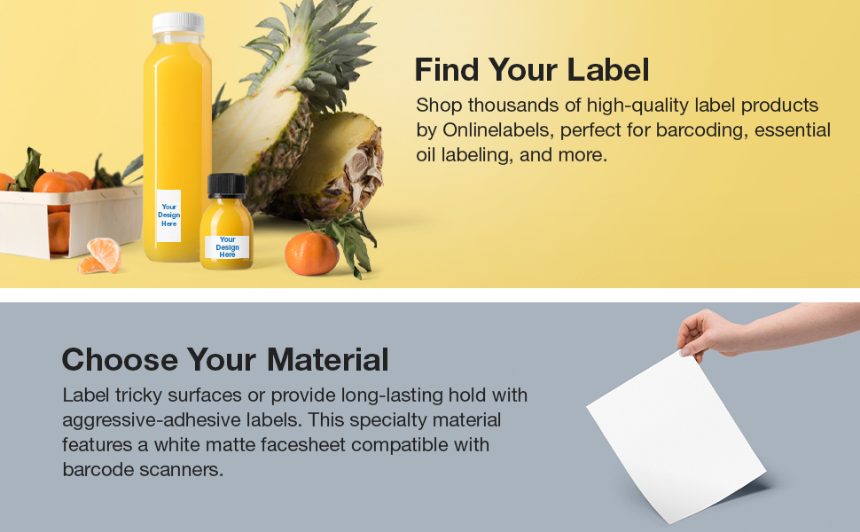 2 x 1 Extra Strength Barcode Labels Pack of 400 Labels