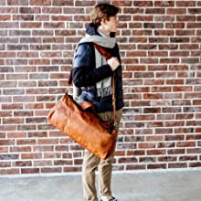 Oslo reistas Berliner Bags sporttas reiszak reiszakje leer bruine