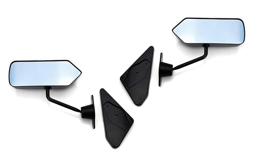 F1 Style Side Mirrors w/Blue Glass For Acura Honda Mazda Subaru Toyota Nissan Scion