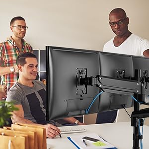 To reposition the monitor to your desired angle requires just a finger touch for up, down, forward,