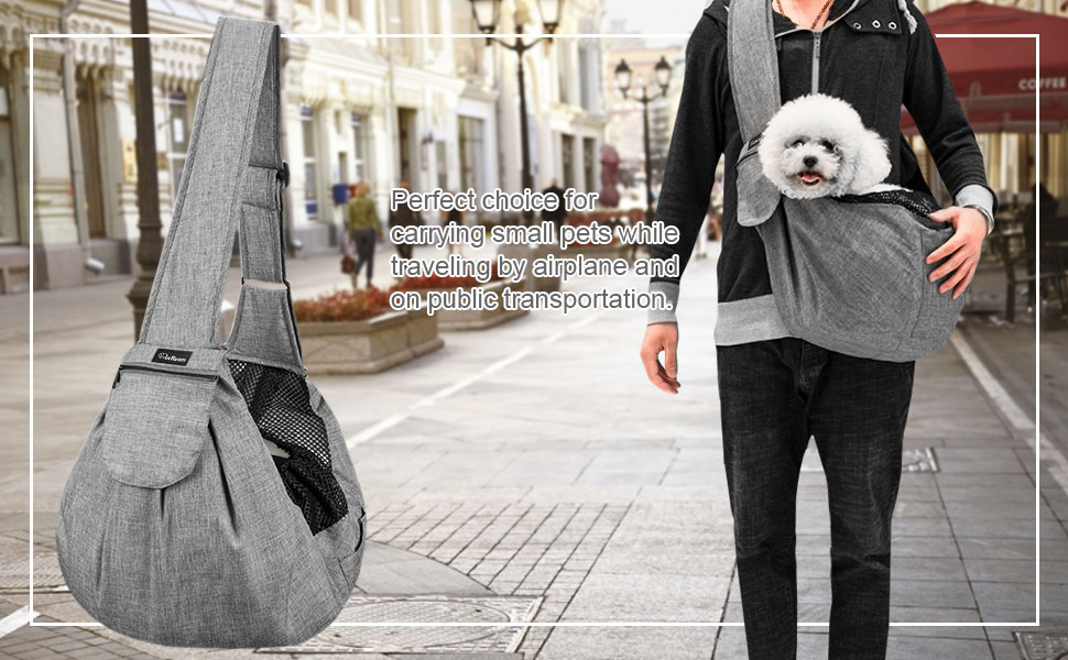 puppy sling carrier