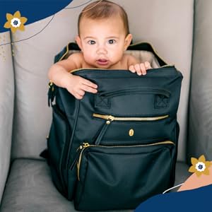 Baby in pumping bag breastfed pump backpack