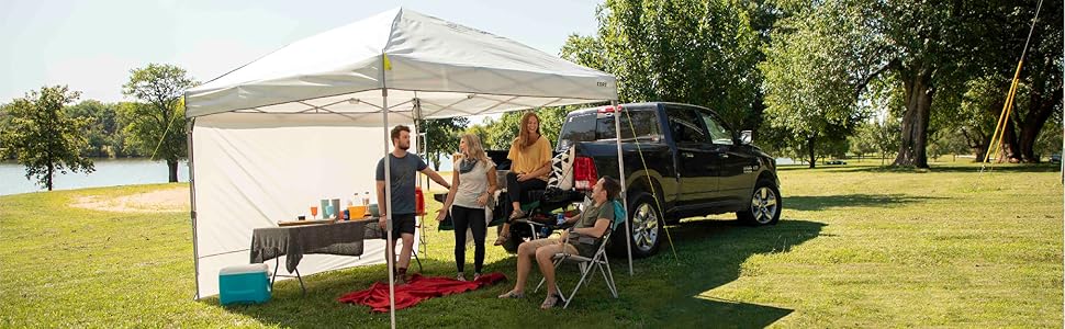 Tailgate shelter wind rain sun blocking privacy wall gazebo shelter patio outdoor wheel carry bag