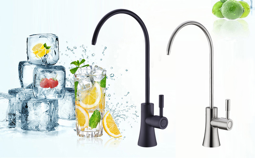 EKRTE Commercial Water Filtration Faucet Brass Drinking Water Purifier