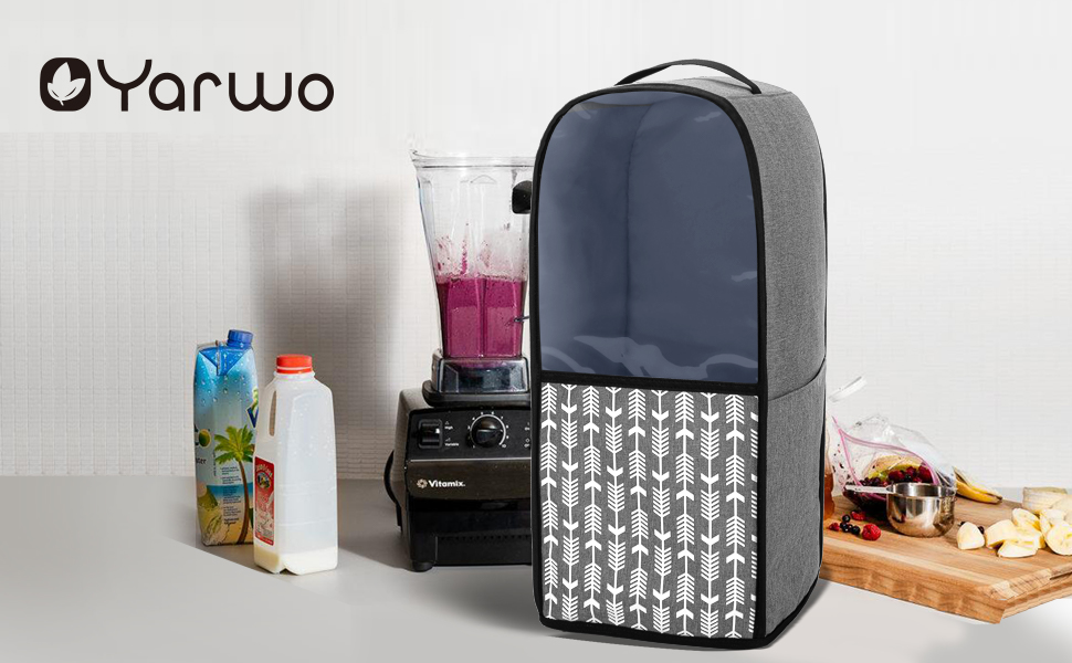 Yarwo Visible Blender Dust Cover with Accessory Pockets and Top Handle