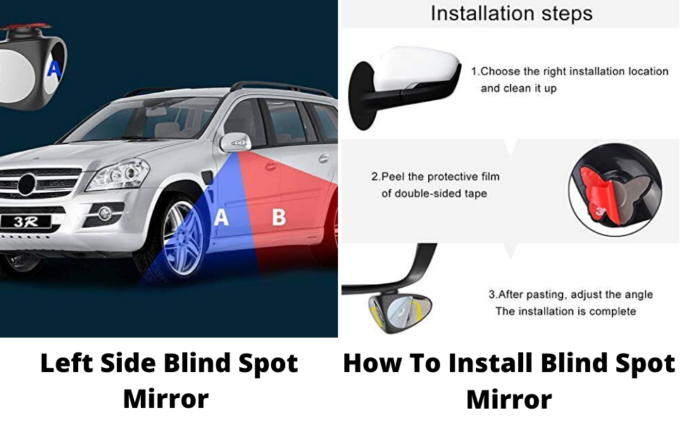 Car Left Side Blind Spot Mirror