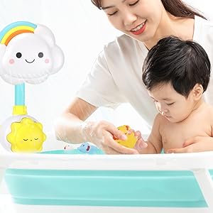 Amazon Aduli お風呂おもちゃ 水遊び玩具 シャワーおもちゃ 子供 赤ちゃんおもちゃ 知育玩具 12点セット 噴水 音出す動物 収納バッグ付き 強力な吸盤付き 噴水おもちゃ 安全素材 男の子 女の子 おふろ おもちゃ 水遊び 人気 お風呂 誕生日 プレゼント お風呂用