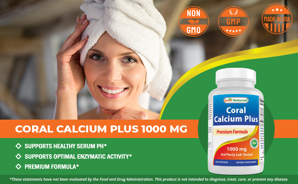 Best Naturals Coral Calcium Plus 1000 mg 250 Capsules (250 Count (Pack of 1)) Amazon.co.uk
