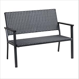 Aluminium Sessel Armlehne Hinterhof Balkon Bistro schwarz klassisch zeitgenössisch Deck Möbel Garten