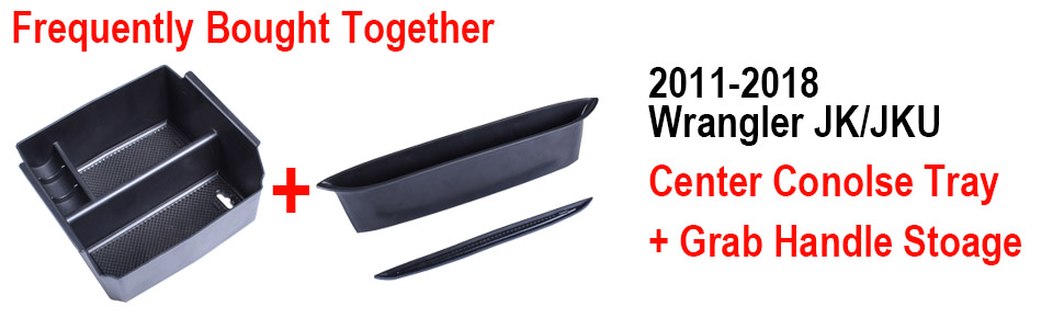 GrabTray Passenger Grab Handle Storage Box for 2011-2018 Jeep Wrangler JK JKU