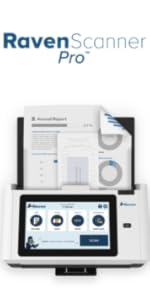 raven pro document scanner white