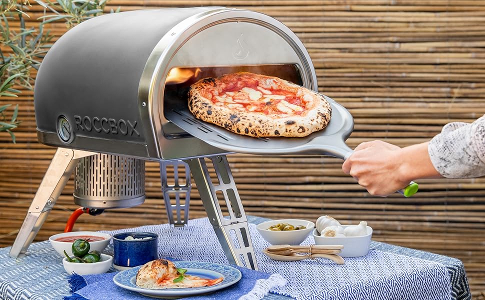 Gozney Roccbox Portable Stone Pizza Oven with Professional Peel