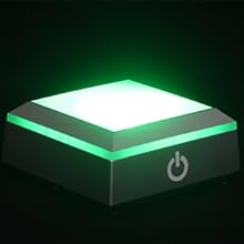 battery operated square platform acrylic plate led light up base led display base crystal base light