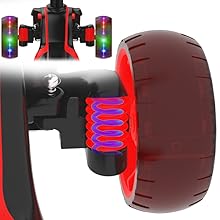 allek D01 pu wheels light-up flashing shock absorbing antiskid thread spring