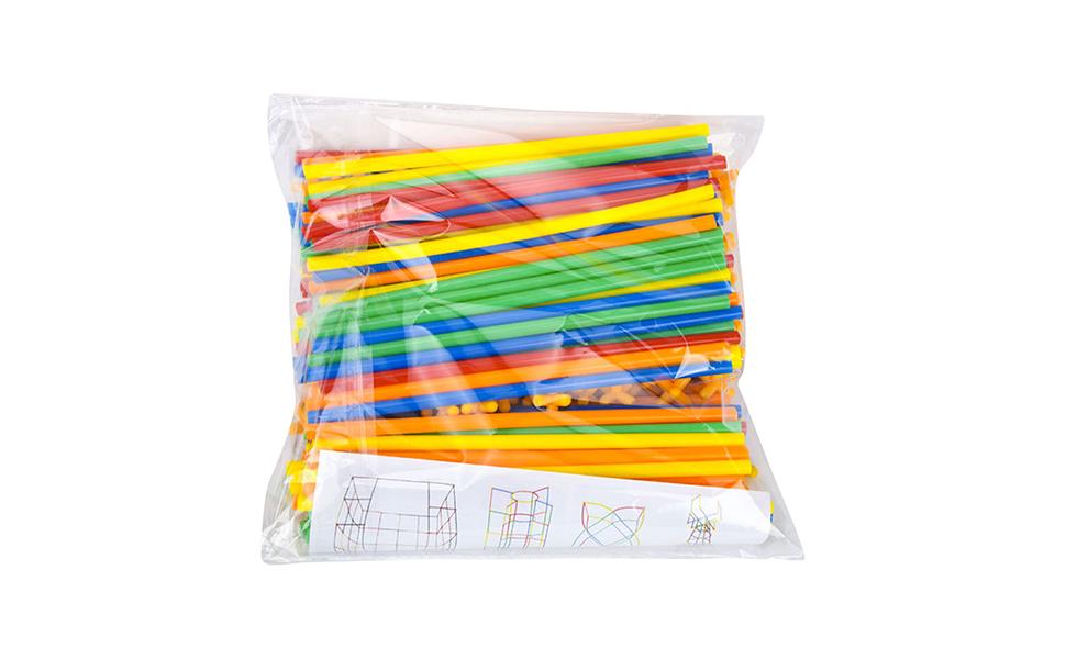 Construction Straws Connector Toys Straw Constructor Interlocking