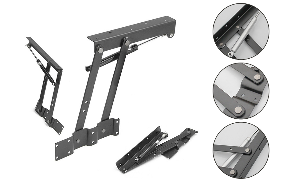 1Pair Gas Hydraulic Folding up Top Table Coffee Table Lifting Frame