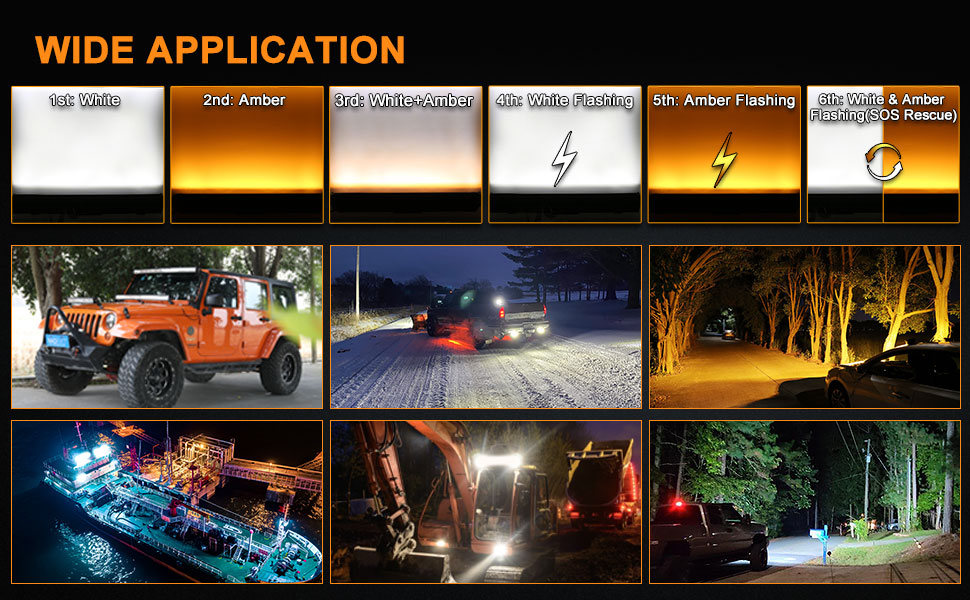 led driving lights amber