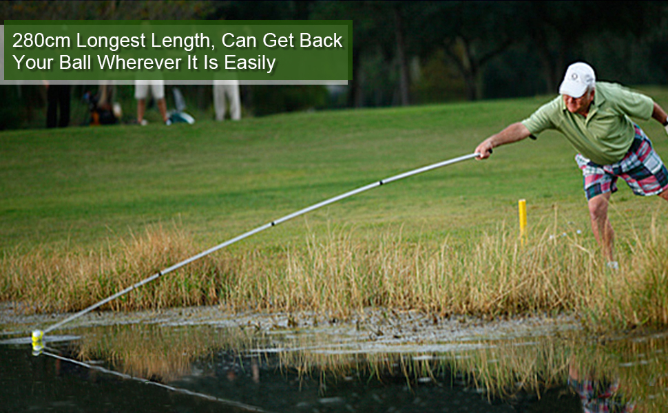 Golf Ball Retriever, Telescopic Golf Ball Pickup, Golf Ball Picker