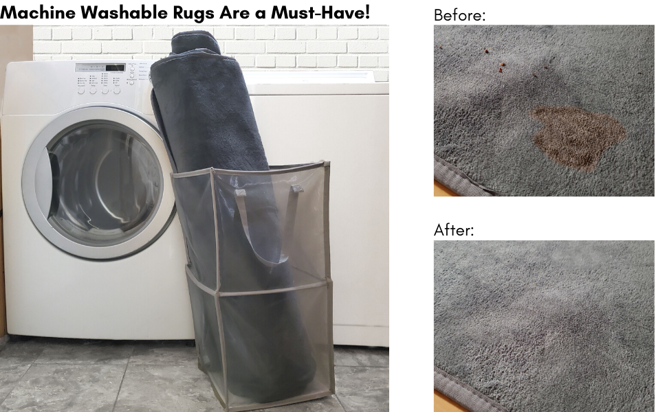 The Machine Washable Dorm Rug Steele Gray 5 X 8 Home