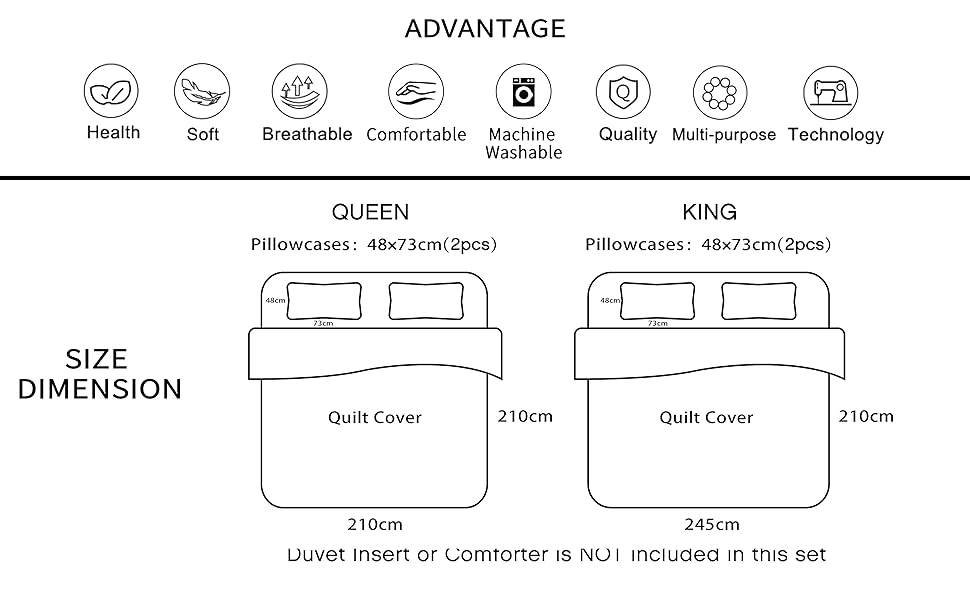 Merryfeel Linen Quilt Cover Set,100 French Linen Flax Doona Cover Set