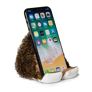 plusheez phone holder screen wipe plush bean bag mobile holder
