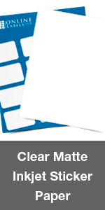 clear matte inkjet sticker paper