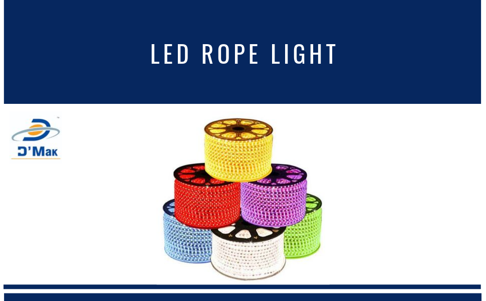 Buy D'Mak Water Proof 50 METER LED Rope Light Color;Red with Adapter