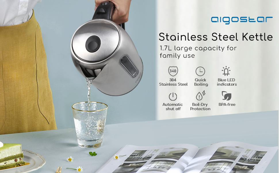 edelstahl wasserkocher ohne plastik