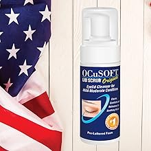 economy size, bigger, ocusoft, lid scrub, foam, cleanser, face wash, eyelids, eyelashes, usa