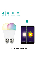 smart led bulb wifi control e26 