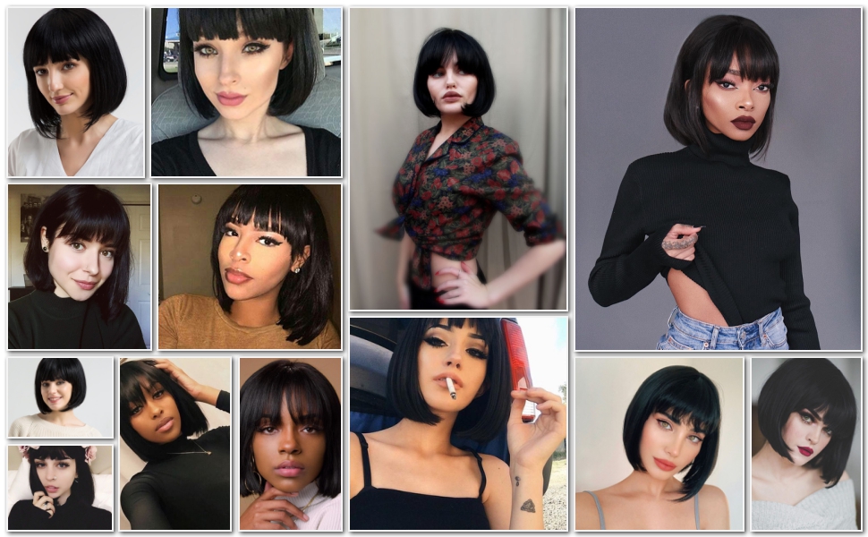black bob wig