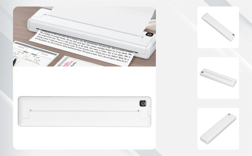 プリンター・複合機 A4 Portable Thermal Printer Amazon.com: NUOTUN Portable Printers Wireless for Travel