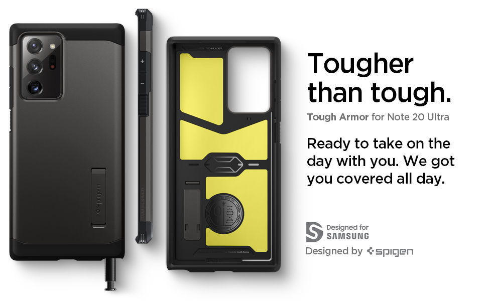 Spigen Tough Armor Works with Samsung Galaxy Note 20 Ultra Case (2020